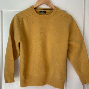 Dustin Lambswool Woolmark Yellow Boyfriend Sweater